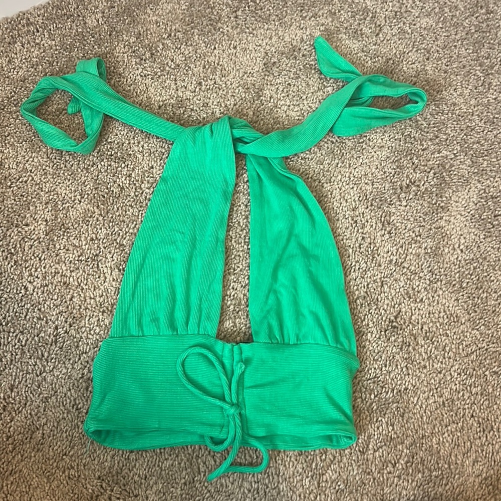 Green Princess Polly halter top